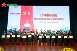 Bộ Quốc phòng tuyên dương thành tích Hội thao Quân sự Quốc tế (Army Games 2021)